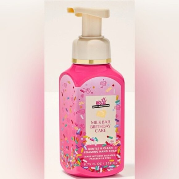Bath and Body Works Milk Bar Birthday Cake Foaming Hand Soap NWT - Picture 1 of 4